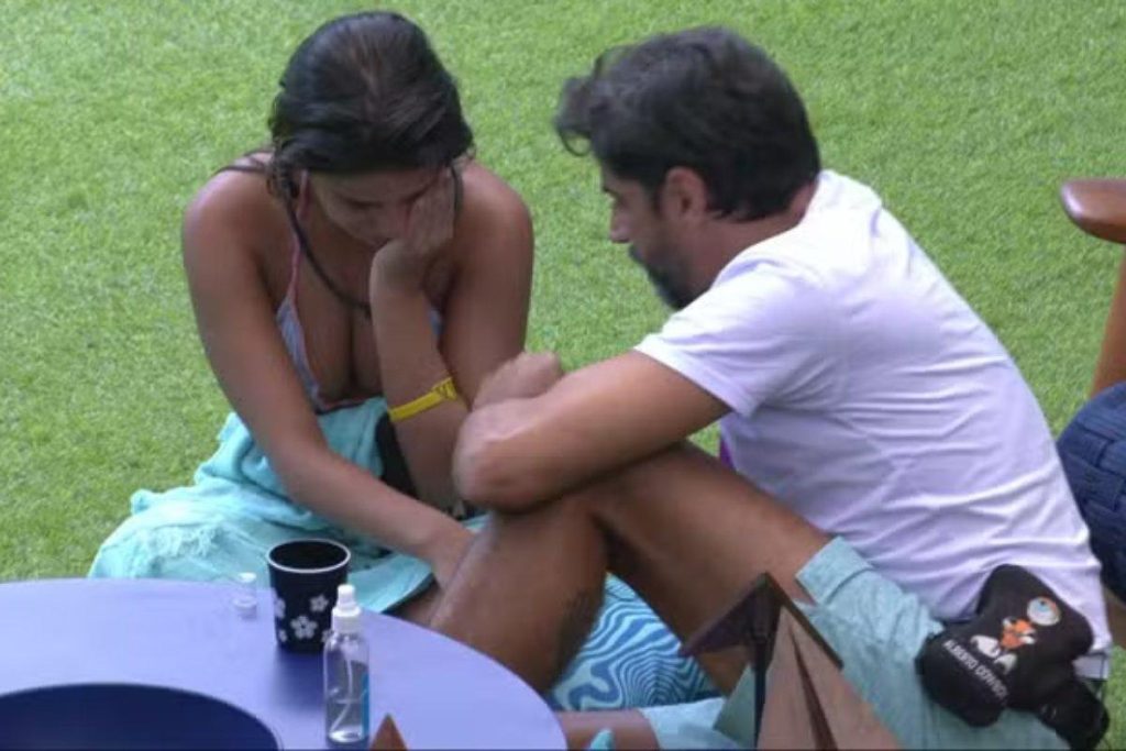 Disputa no BBB 26: Gabi e Cowboy debatem sacrifícios no jogo