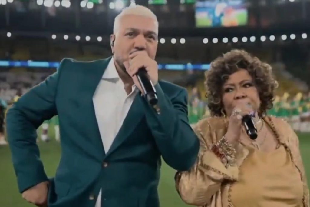 Desastre no Maracanã: Belo e Alcione geram polêmica ao cantar o Hino Nacional
