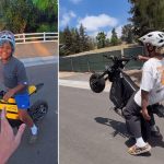 A estreia emocionante de Saint West no Instagram com motocross!